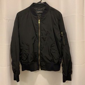 Express Black Bomber Jacket